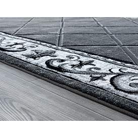Image5 of Bristol Altamont 10972 2'7"x4'2" Ivory Smoke Gray Mat Rug more views