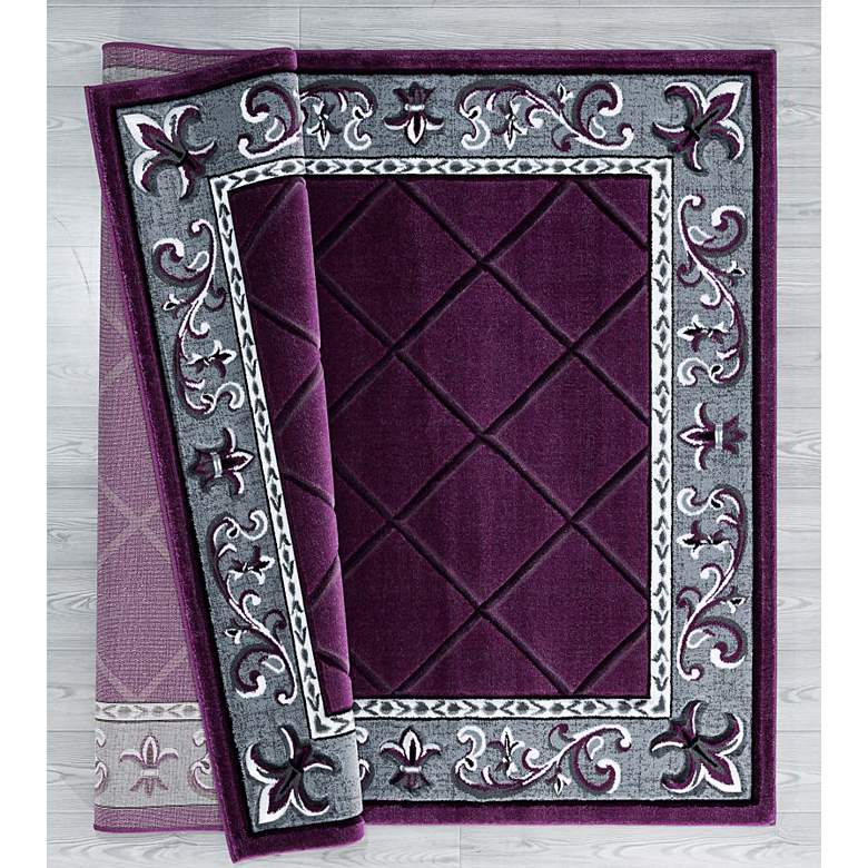 Image 4 Bristol Altamont 10982 5'3"x7'6" Ivory Purple Plum Area R more views