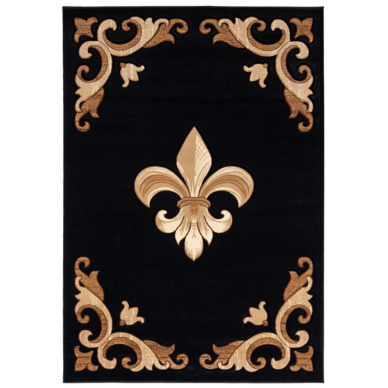 Image 2 Bristol Barnsley 11770 5'3"x7'6" Black Rectangular Area R