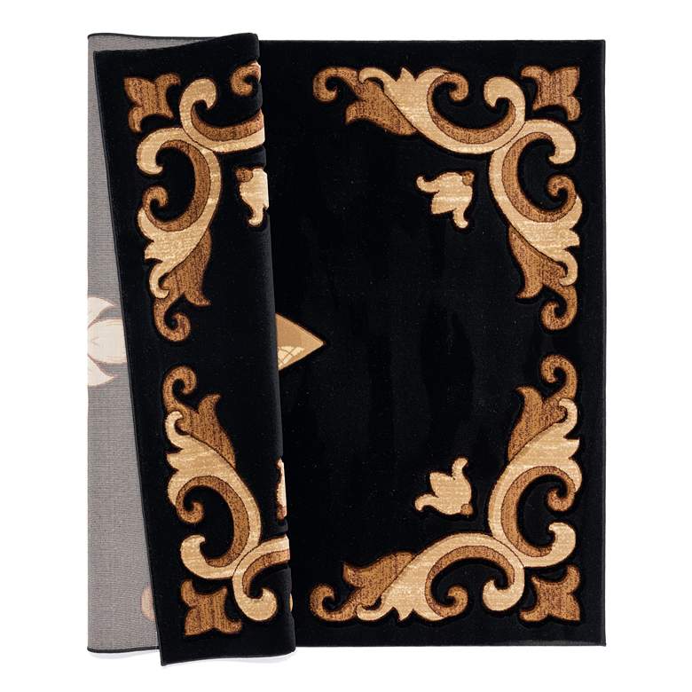 Image 4 Bristol Barnsley 11770 5'3"x7'6" Black Rectangular Area R more views