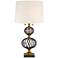 Bristol Brass and Black Lattice Metal Table Lamp