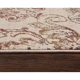 Image5 of Bristol BRS110 2'7"x8' Beige and Rust Runner Area Rug more views