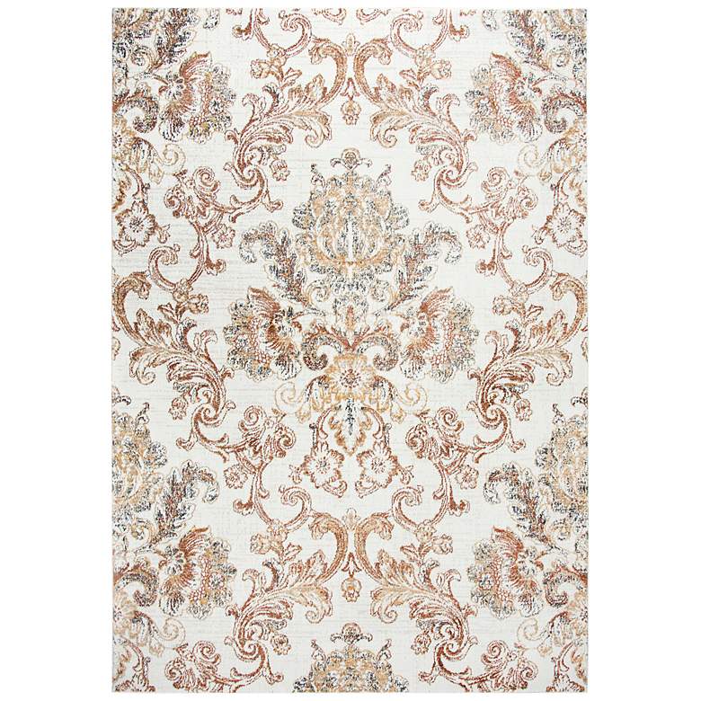 Image 2 Bristol BRS110 5'3"x7'6" Beige and Rust Rectangular Area