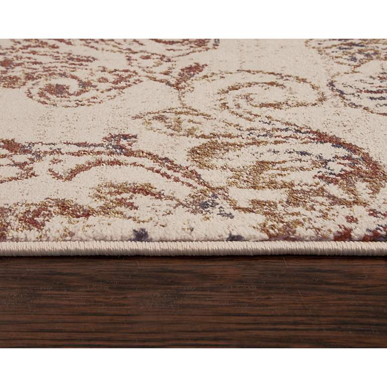 Image 5 Bristol BRS110 5'3"x7'6" Beige and Rust Rectangular Area more views