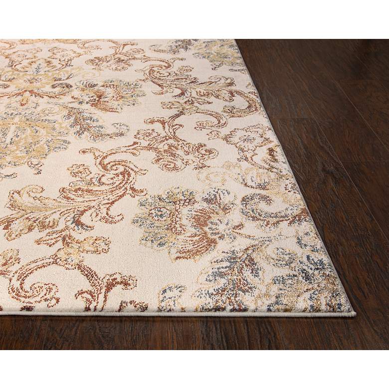 Image 6 Bristol BRS110 5'3"x7'6" Beige and Rust Rectangular Area more views