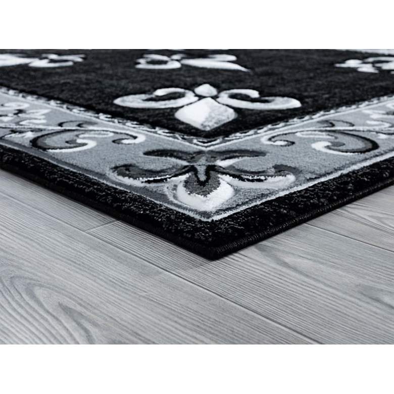Image 3 Bristol Casselton 11070 5'3"x7'6" White Charcoal Area Rug more views