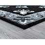 3_Bristol Casselton 11070 5'3"x7'6" White Charcoal Area Rug more views