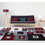 1_Bristol Cicero 10230 5'3"x7'6" Red Gray Rectangular Area
