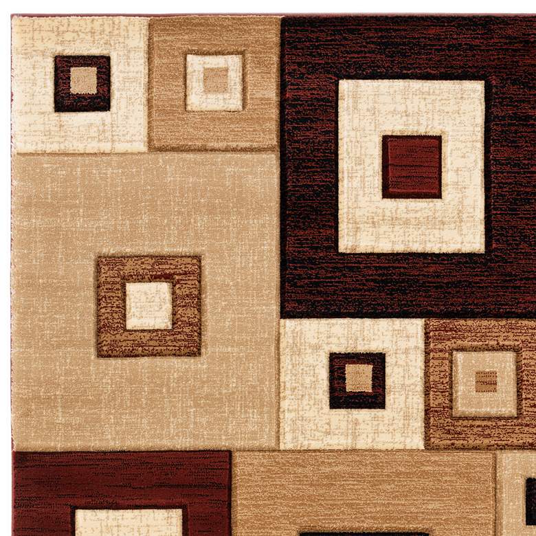Image 3 Bristol Cicero 10234 5'3"x7'6" Burgundy Brown Area Rug more views