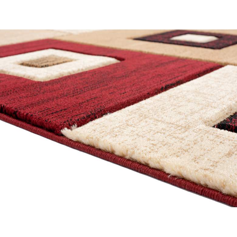 Image 4 Bristol Cicero 10234 5'3"x7'6" Burgundy Brown Area Rug more views