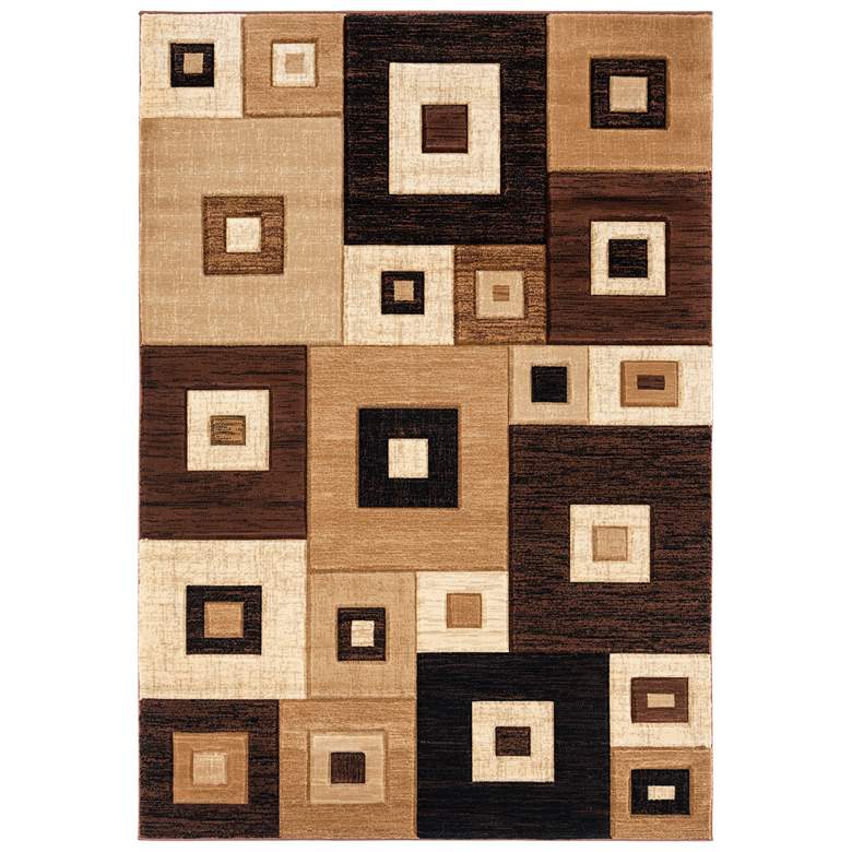 Image 2 Bristol Cicero 10250 5'3"x7'6" Chocolate Brown Area Rug