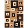 2_Bristol Cicero 10250 5'3"x7'6" Chocolate Brown Area Rug