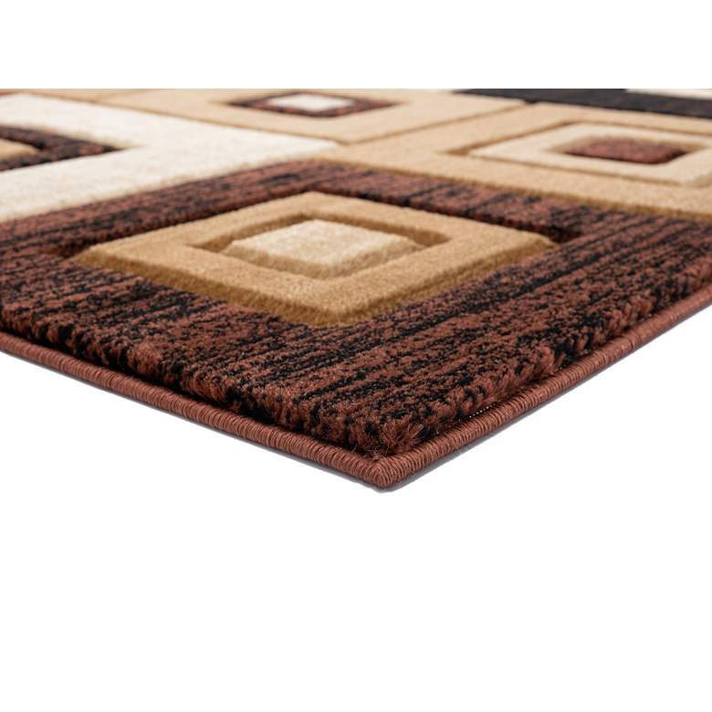 Image 3 Bristol Cicero 10250 5'3"x7'6" Chocolate Brown Area Rug more views