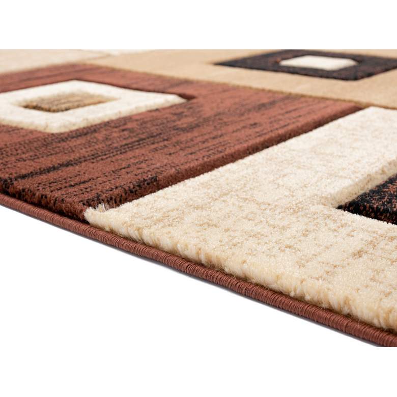 Image 4 Bristol Cicero 10250 5'3"x7'6" Chocolate Brown Area Rug more views