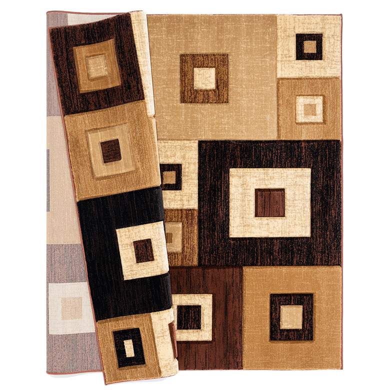 Image 5 Bristol Cicero 10250 5'3"x7'6" Chocolate Brown Area Rug more views