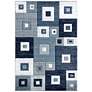 2_Bristol Cicero 10264 5'3"x7'6" Navy Gray Area Rug