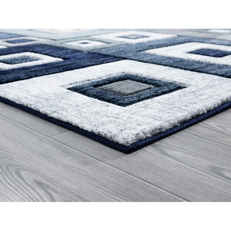 Image 3 Bristol Cicero 10264 5'3"x7'6" Navy Gray Area Rug more views
