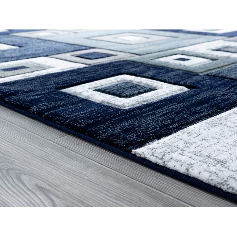 Image 4 Bristol Cicero 10264 5'3"x7'6" Navy Gray Area Rug more views