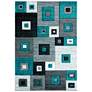 2_Bristol Cicero 10269 5'3"x7'6" Turquoise Gray Area Rug