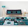 1_Bristol Cicero 10269 5'3"x7'6" Turquoise Gray Area Rug