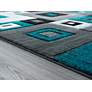4_Bristol Cicero 10269 5'3"x7'6" Turquoise Gray Area Rug more views