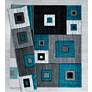 5_Bristol Cicero 10269 5'3"x7'6" Turquoise Gray Area Rug more views