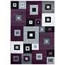 2_Bristol Cicero 10282 5'3"x7'6" Plum Purple Gray Area Rug