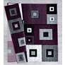 5_Bristol Cicero 10282 5'3"x7'6" Plum Purple Gray Area Rug more views