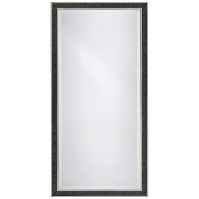 Image 1 Bristol Cream and Vintage Steel 30" x 60" Wall Mirror