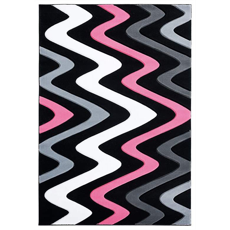 Image 2 Bristol Embezzle 11186 5'3"x7'6" Pink Smoke Gray Area Rug
