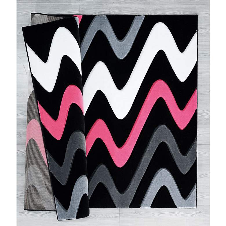 Image 4 Bristol Embezzle 11186 5'3"x7'6" Pink Smoke Gray Area Rug more views