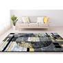 1_Bristol Epsilon 10112 5'3"x7'6" Yellow Gray Area Rug