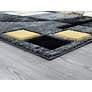 3_Bristol Epsilon 10112 5'3"x7'6" Yellow Gray Area Rug more views