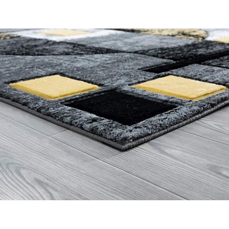 Image 3 Bristol Epsilon 10112 7'10"x10'6" Yellow Gray Area Rug more views