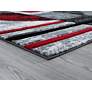 3_Bristol Epsilon 10130 5'3"x7'6" Red Gray Area Rug more views