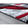 4_Bristol Epsilon 10130 5'3"x7'6" Red Gray Area Rug more views