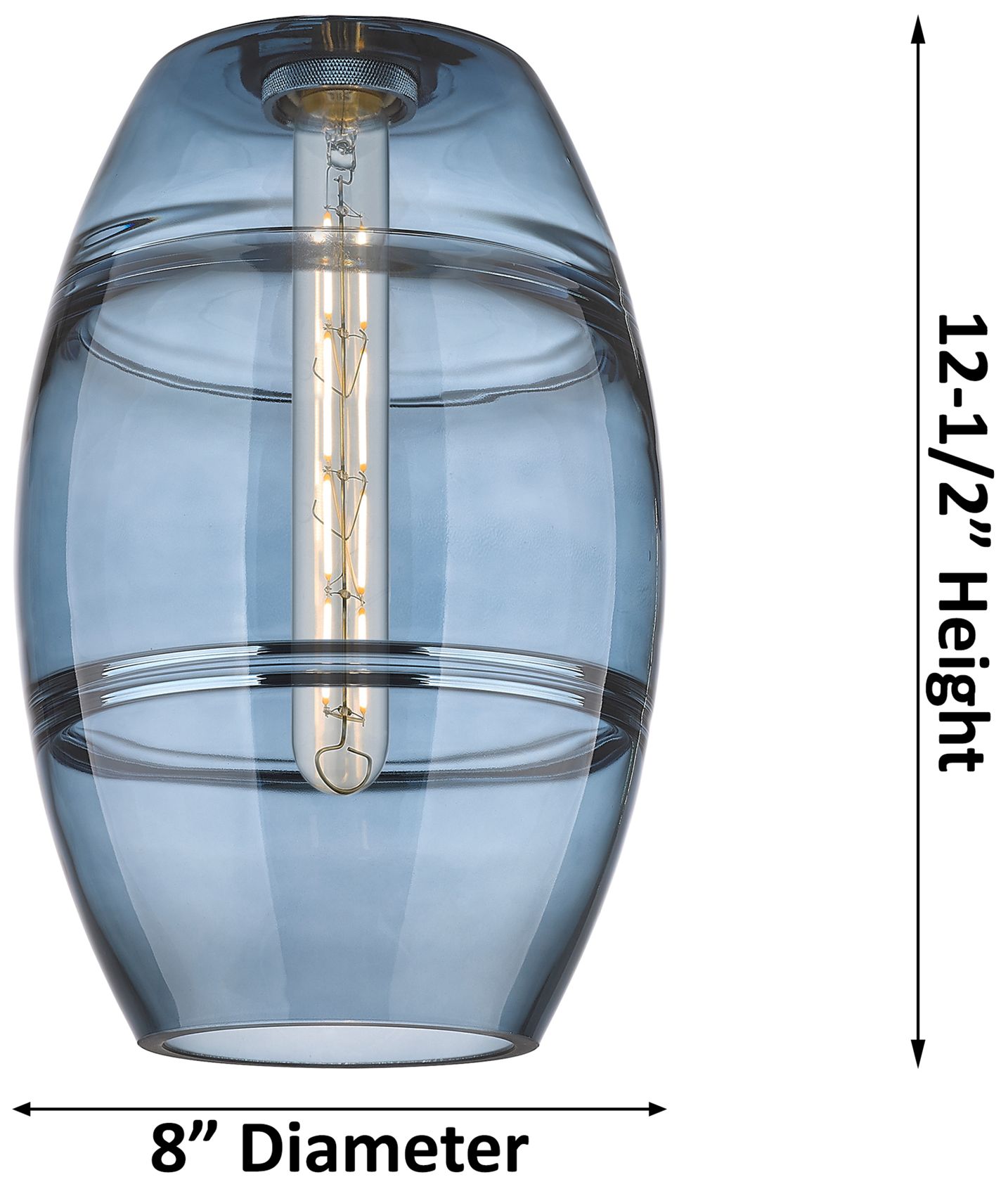 Image 4 Bristol Glass 12" LED Mini Pendant - Brushed Brass - Matte White Shade more views