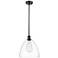 Bristol Glass 12" Mini Pendant - Oil Rubbed Bronze - Clear Shade
