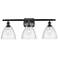 Bristol Glass 3 Light 28" Bath Light - Oil Rubbed Bronze - Seedy Shade