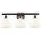 Bristol Glass 3 Light 28" LED Bath Light - Oil Rubbed Bronze - White S