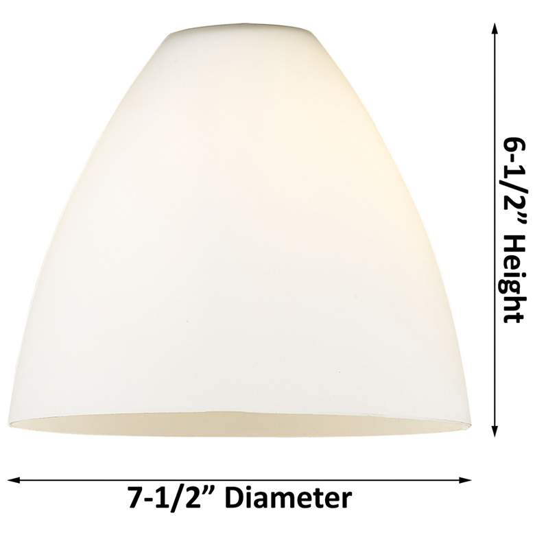 Image 5 Bristol Glass 35" 4-Light Brushed Satin Nickel Bath Light w/ White Sha more views