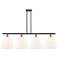 Bristol Glass 4 Light 50" Island Light - Black Antique Brass - Matte