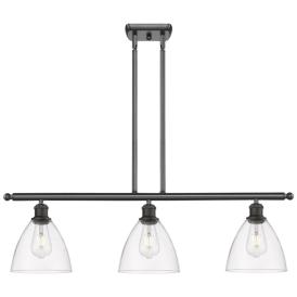 Bristol Glass 7.5" 3 Light 36" Island Light - Oil Rubbed Bronze Bristol Glass 7.5" 3 Light 36" Island Light - Oil Rubbed Bronze