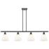 Bristol Glass 7.5" 4 Light 48" Island Light - Matte Black  - Matt