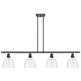 Bristol Glass 7.5" 4 Light 48" Island Light - Oil Rubbed Bronze Bristol Glass 7.5" 4 Light 48" Island Light - Oil Rubbed Bronze
