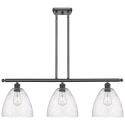 Bristol Glass 9" 3 Light 36" Island Light - Oil Rubbed Bronze  -