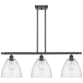 Bristol Glass 9" 3 Light 36" Island Light - Oil Rubbed Bronze  - Bristol Glass 9" 3 Light 36" Island Light - Oil Rubbed Bronze  -