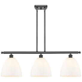 Bristol Glass 9" 3 Light 36" Island Light - Oil Rubbed Bronze  - Bristol Glass 9" 3 Light 36" Island Light - Oil Rubbed Bronze  -