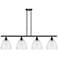 Bristol Glass 9" 4 Light 48" Island Light - Oil Rubbed Bronze -