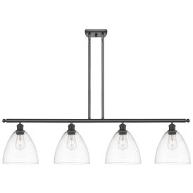 Bristol Glass 9" 4 Light 48" LED Island Light - Oil Rubbed Bronze Bristol Glass 9" 4 Light 48" LED Island Light - Oil Rubbed Bronze